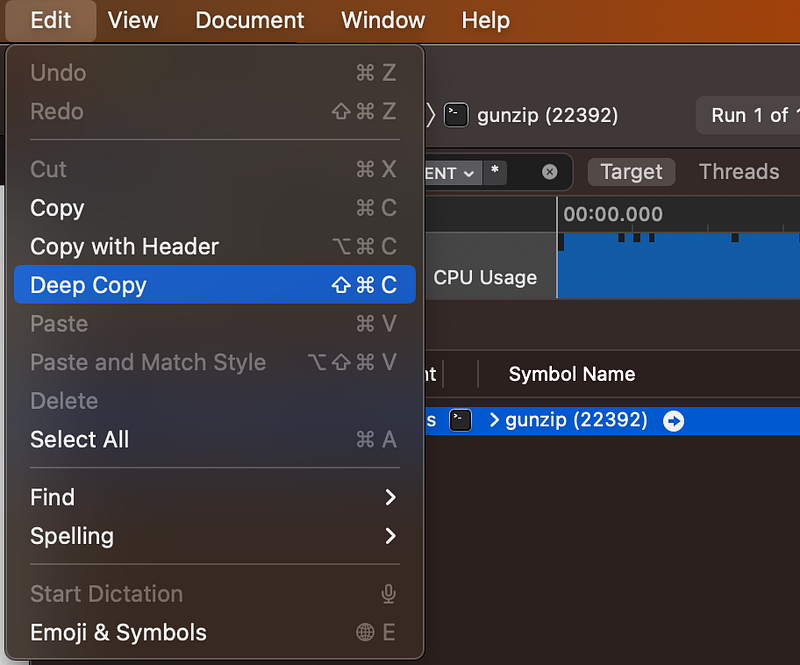 Instruments Edit Deep Copy